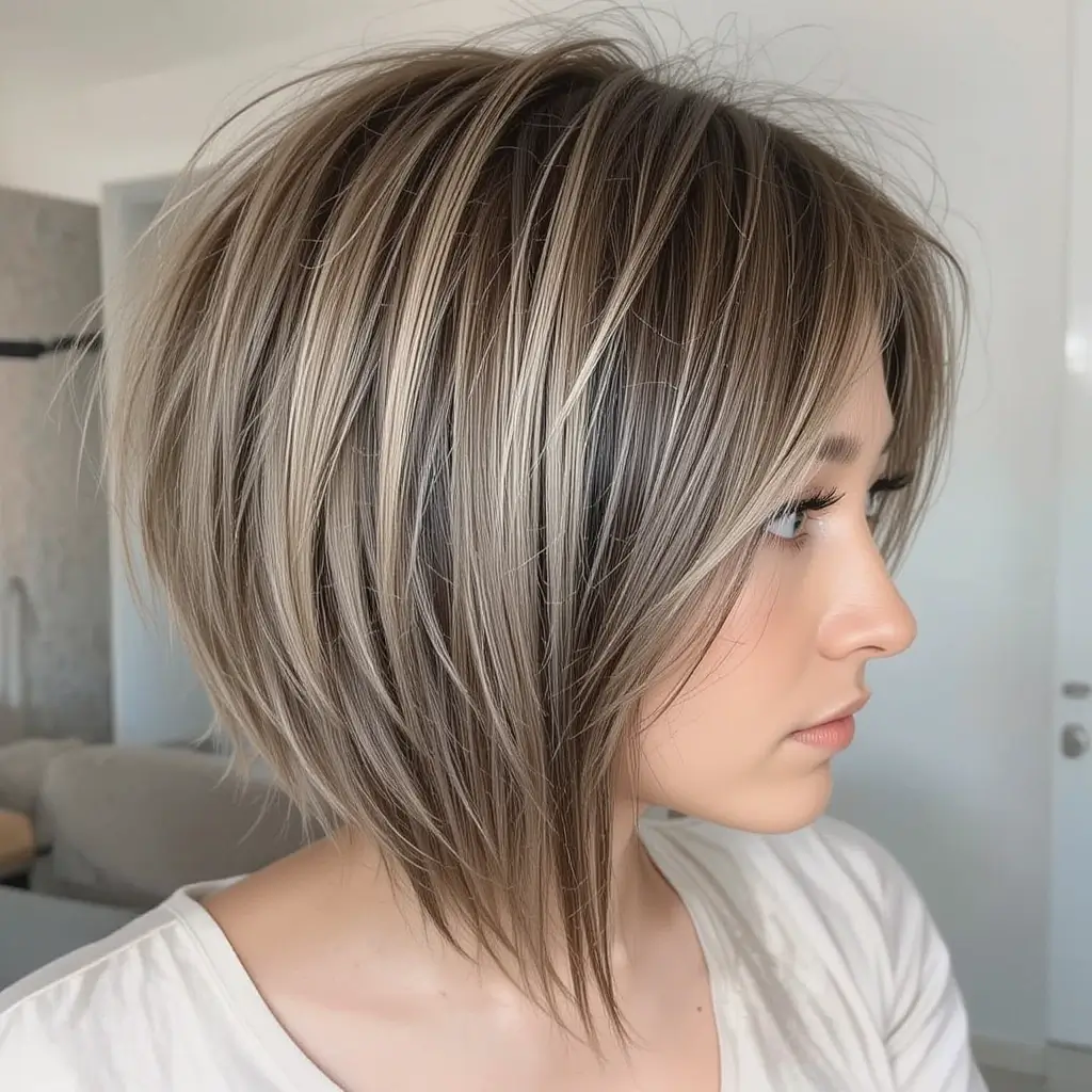 Asymmetrical Razor Bob