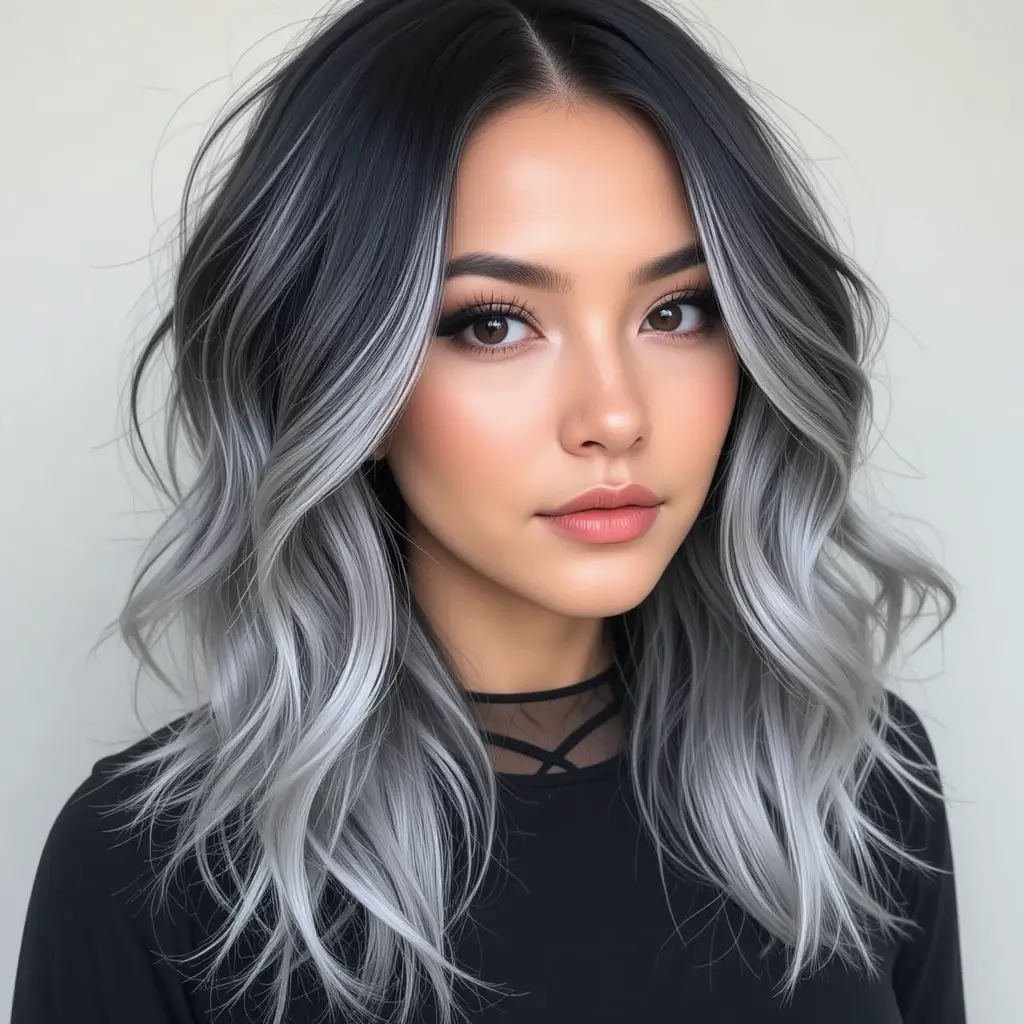 Black and Silver Two Tone