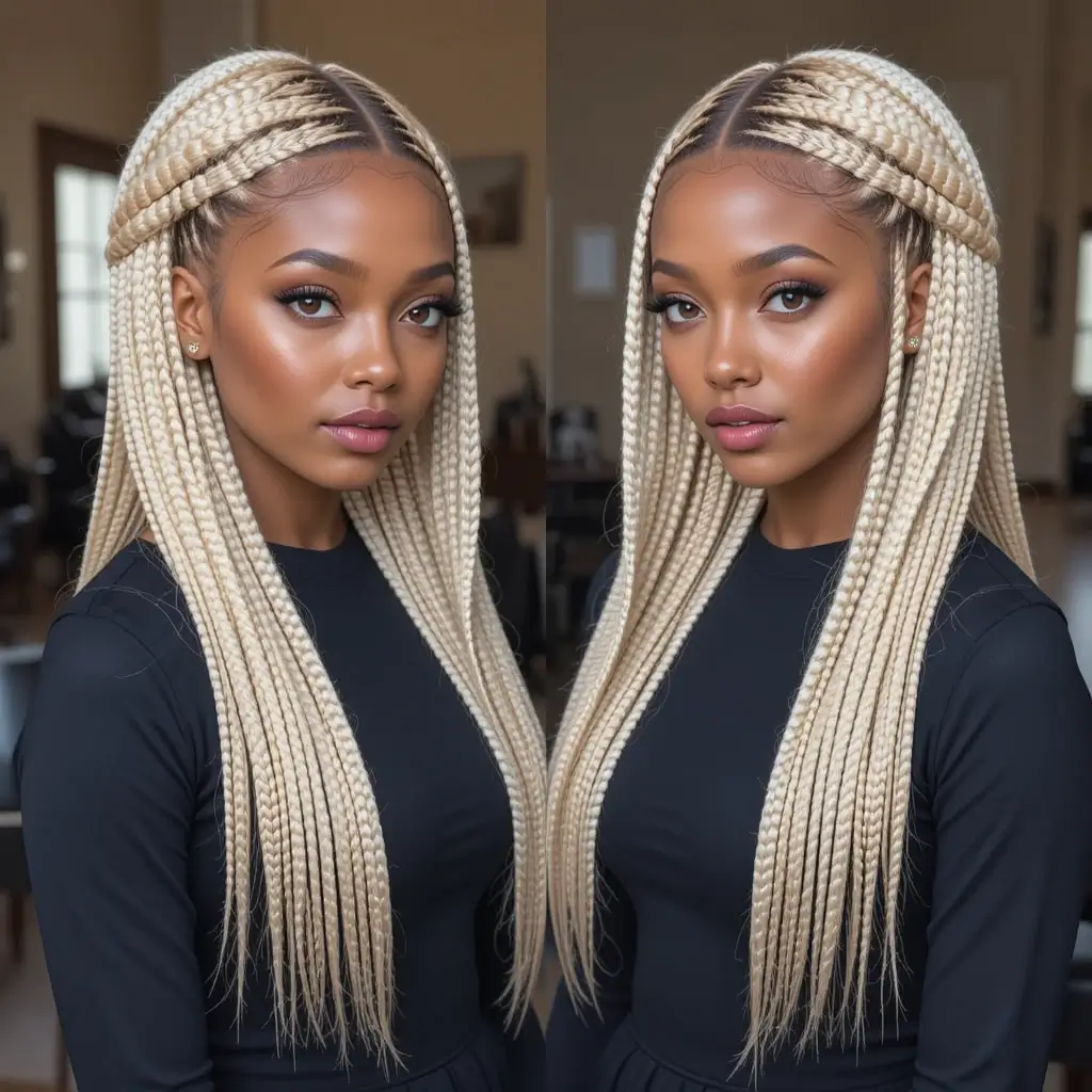Blonde Fulani Braids