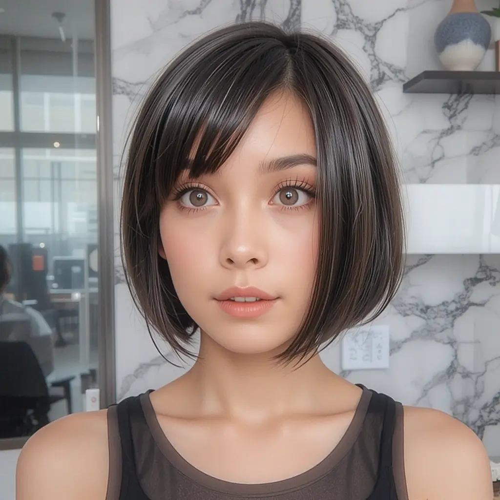 Blunt Ear-Length Cut