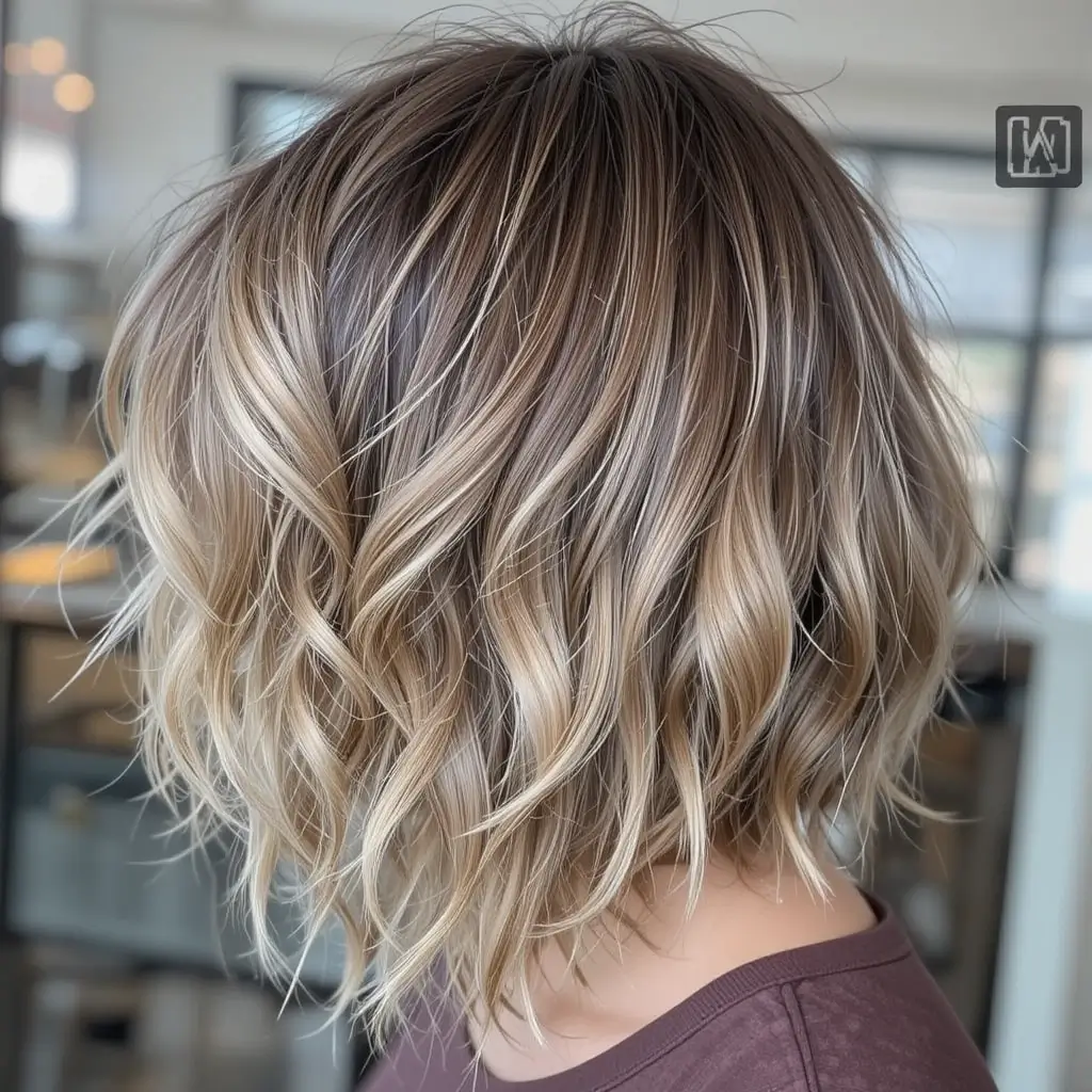 Choppy Bob with Balayage
