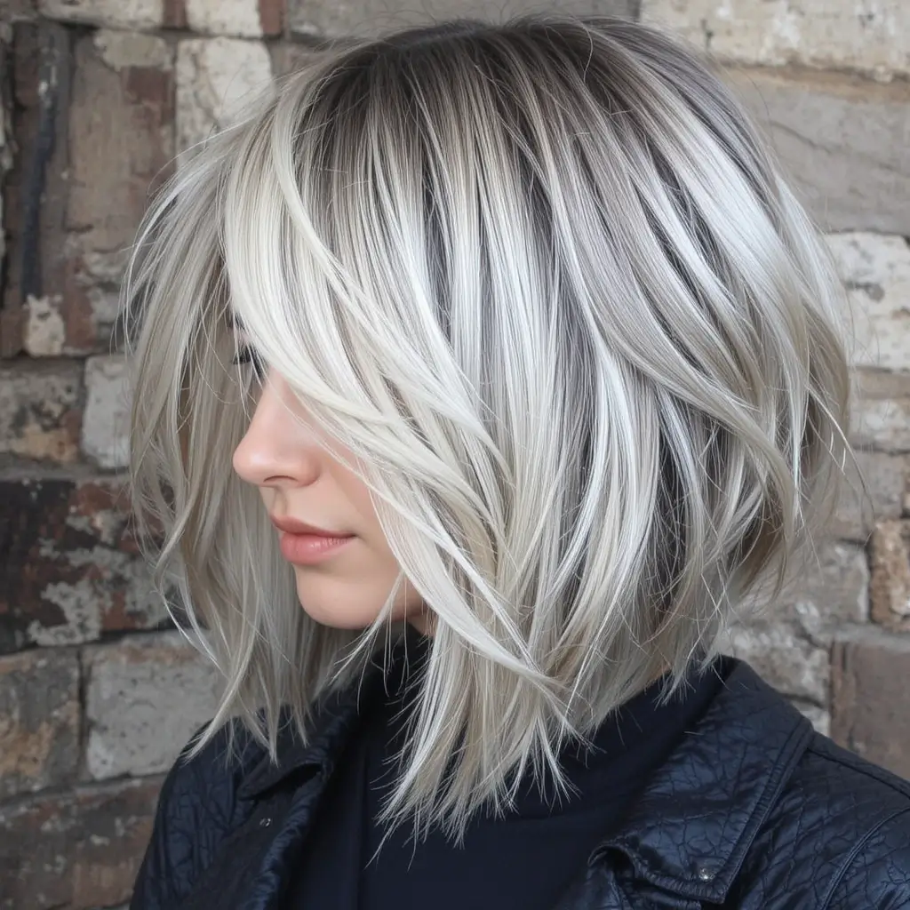 Choppy Bob with Shadow Roots