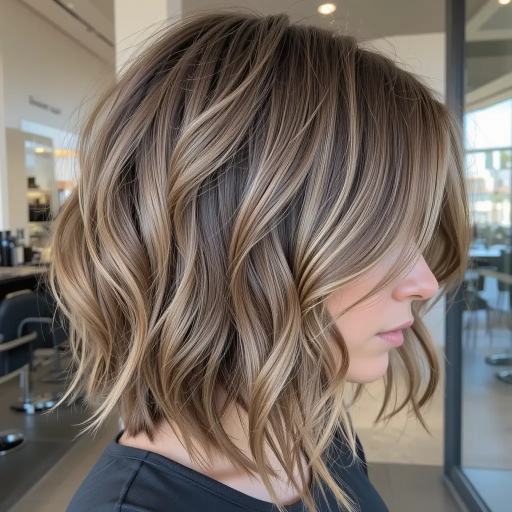 Choppy Layers on Medium Hair