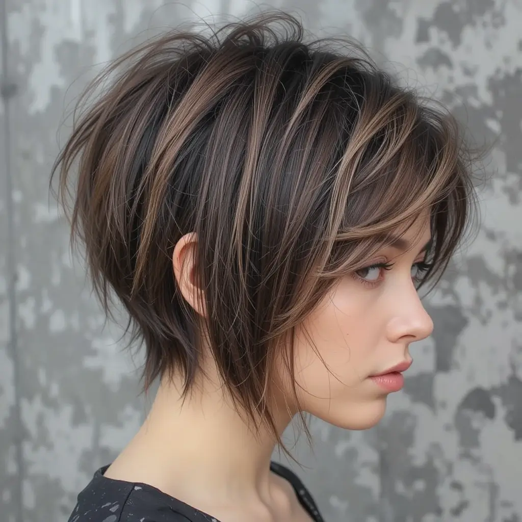 Choppy Long Pixie Bob