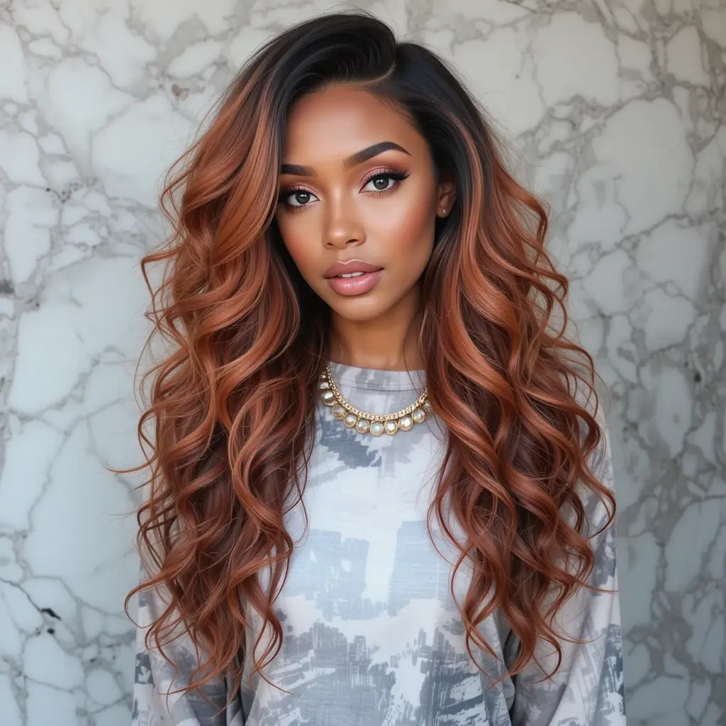 Copper Ombre for Natural Hair
