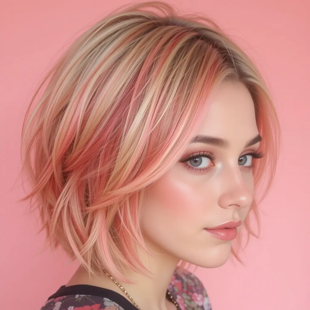 Coral and Blonde