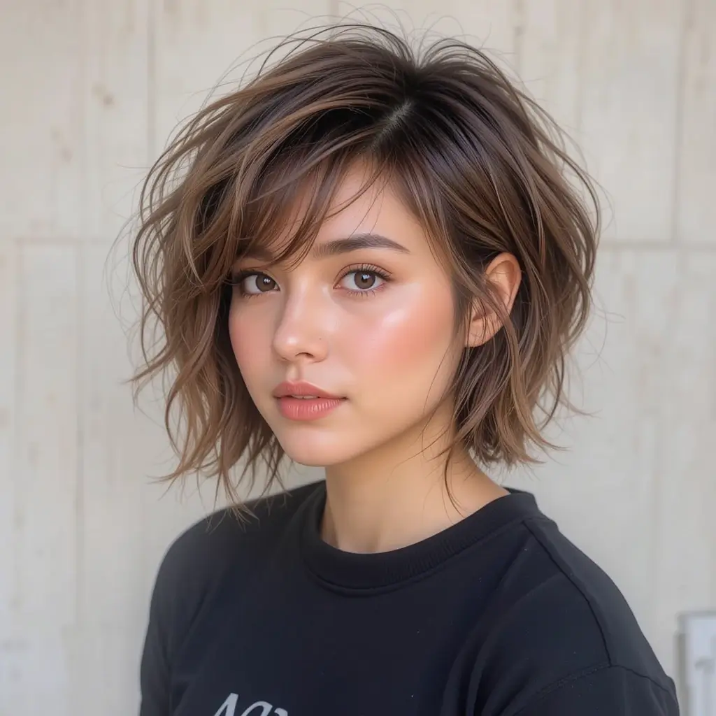 Cropped Shaggy Bob