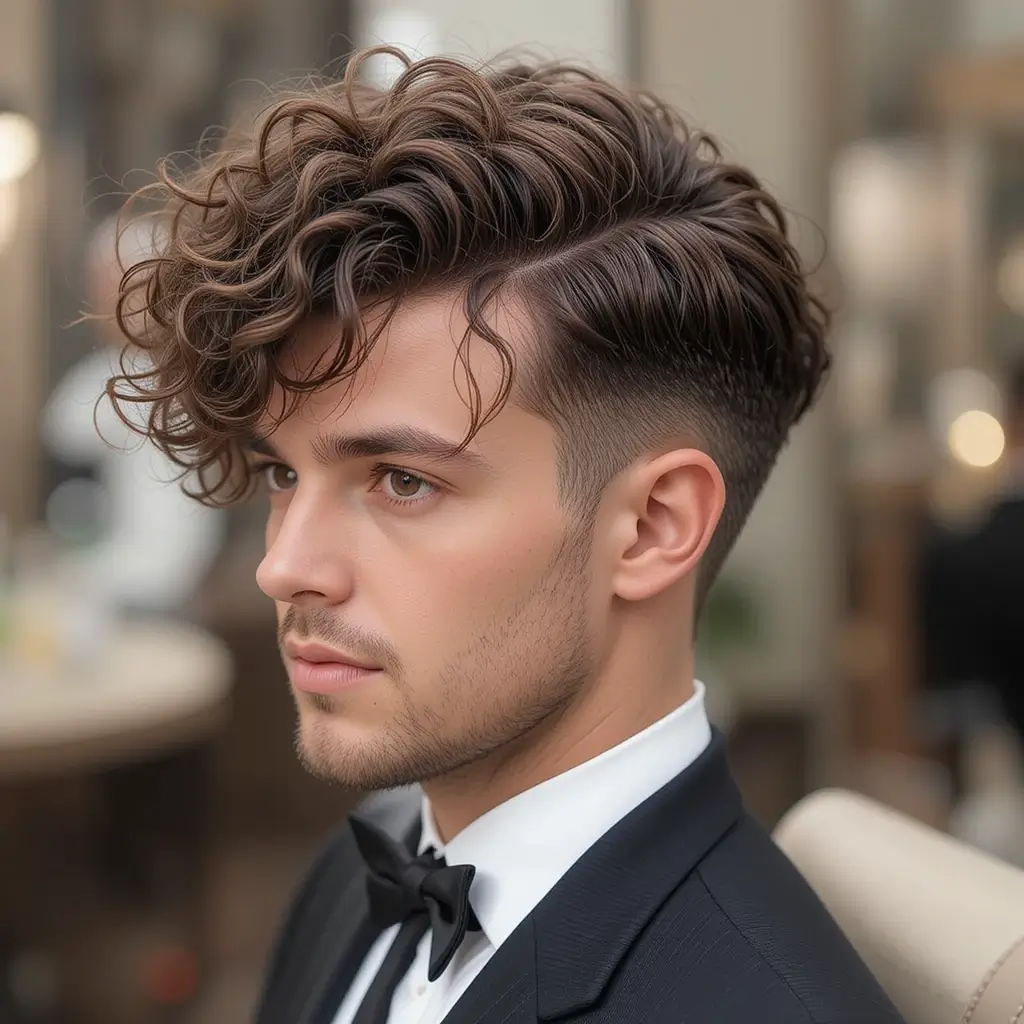 Curly Comb Over