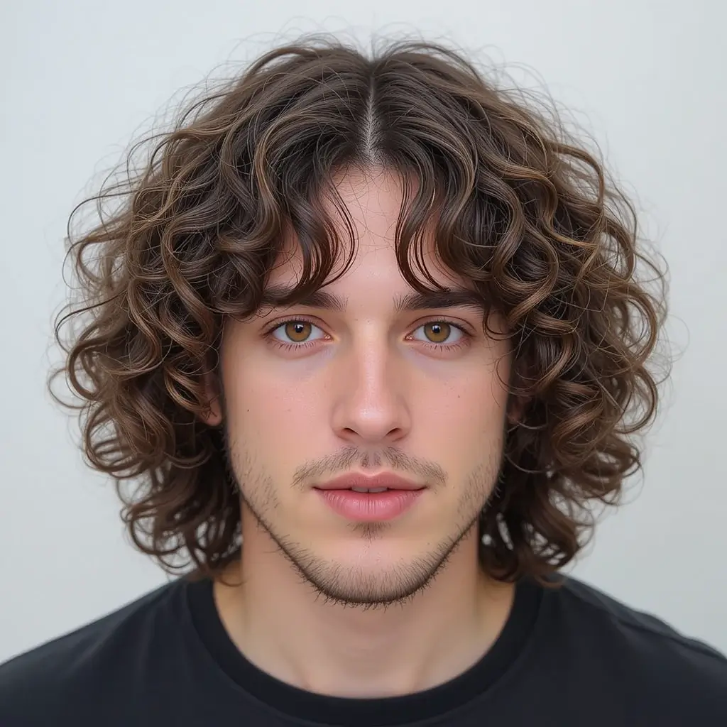 Curly Curtain Hairstyle