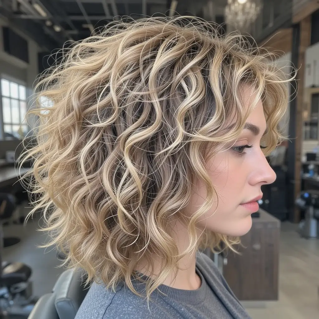 Curly Soft Mullet
