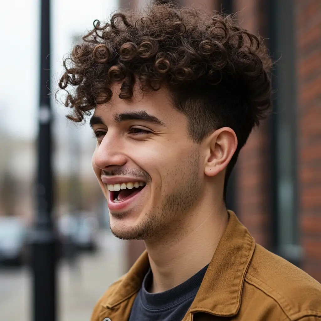 Curly or Wavy Undercut