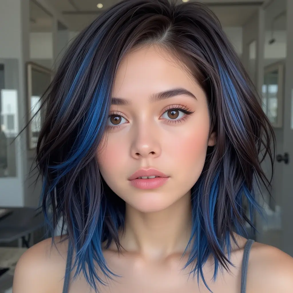 Dark Chocolate with Blue Streaks