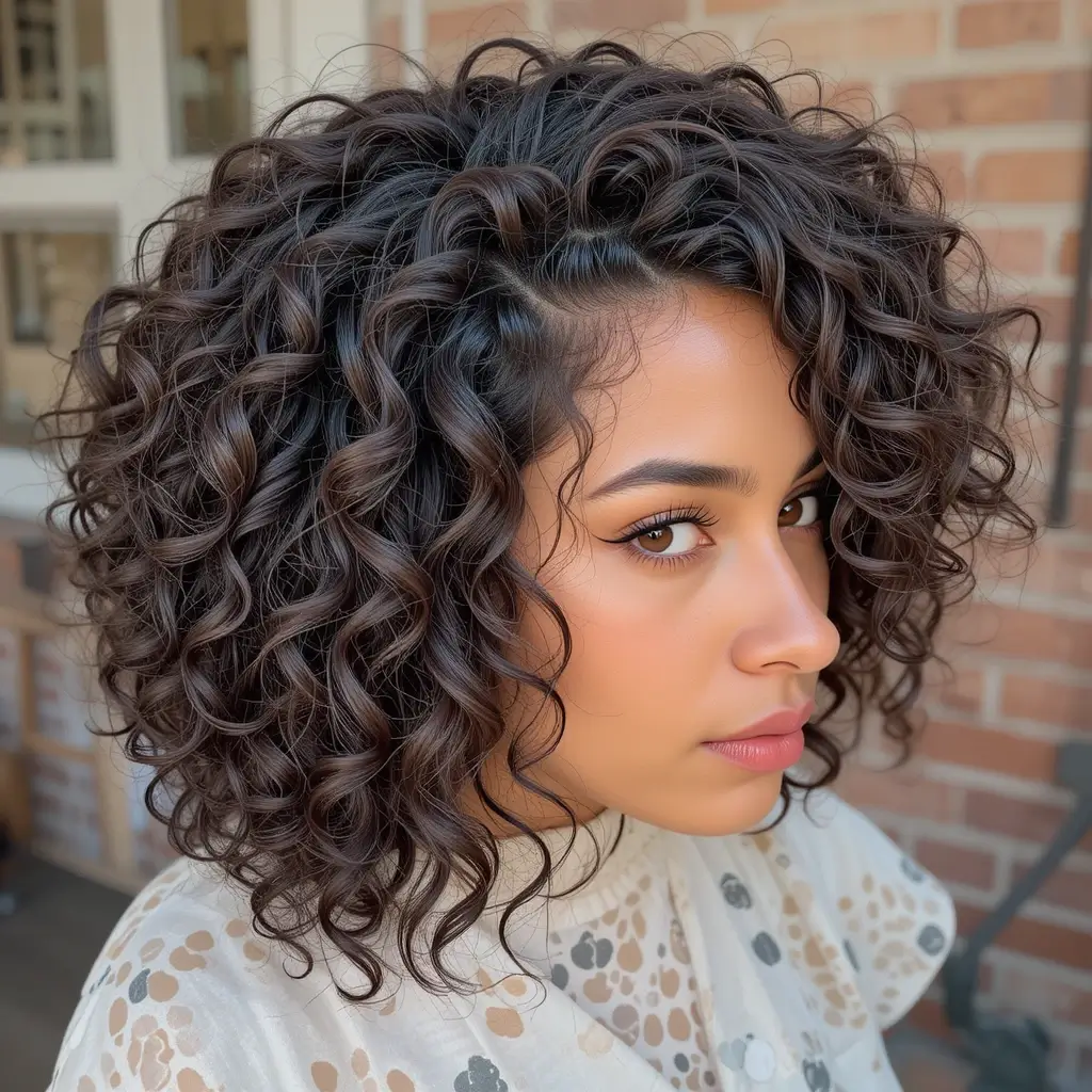 Defined Ringlet Wolf Cut