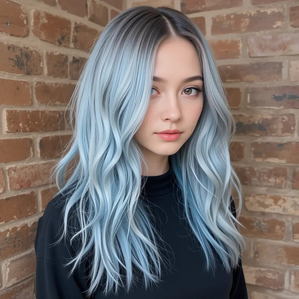 Dusty Blue Ombré