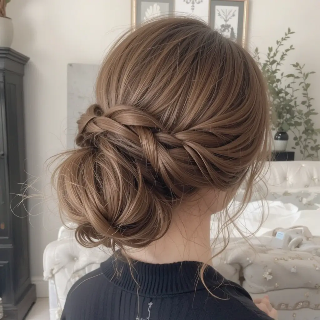 Dutch Braid Bun