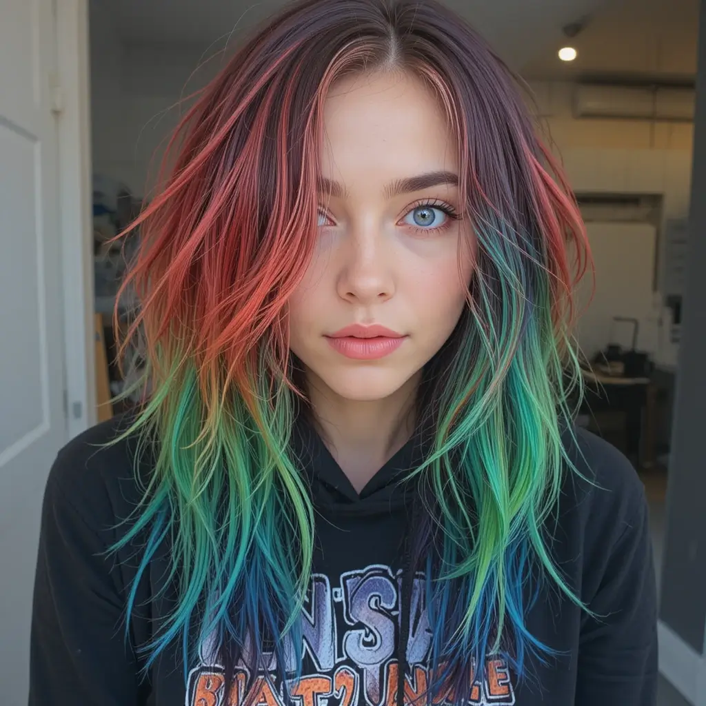 Dyed Tips with Natural Base