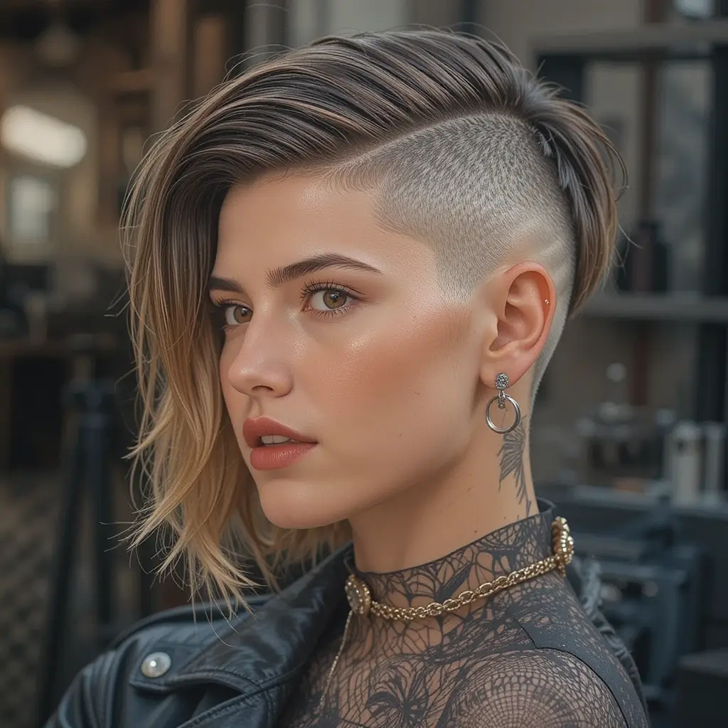 Ear-Length Cut with Undercut
