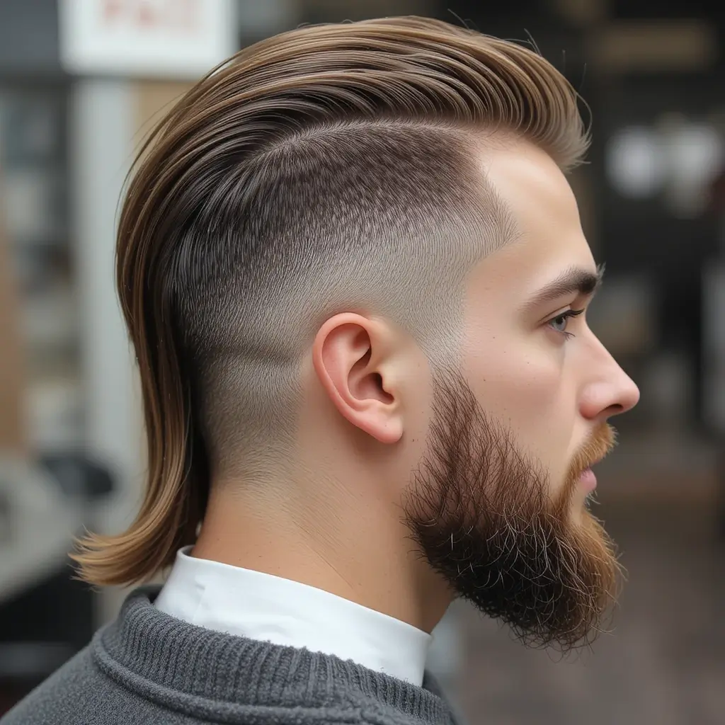 Faded Neckline Mullet