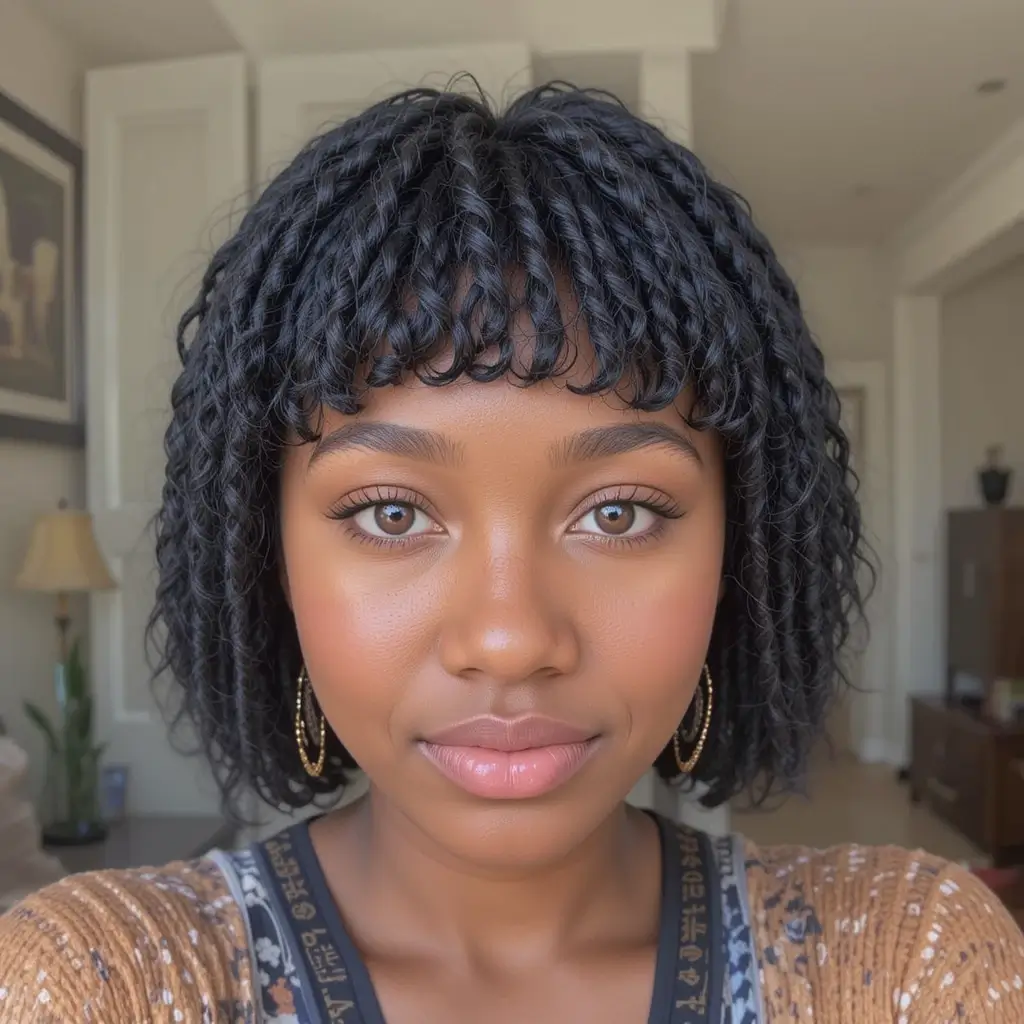 Faux Bangs with Locs