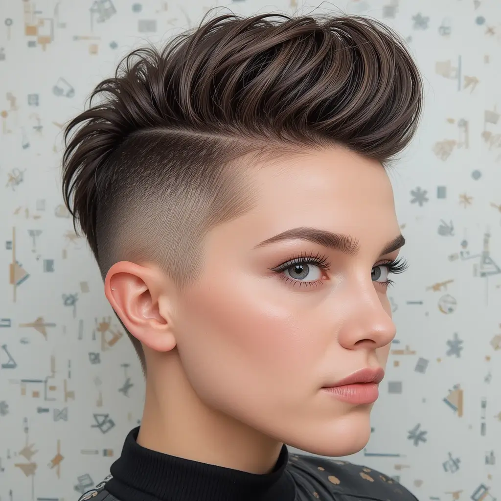 Faux Hawk with Tapered Sides
