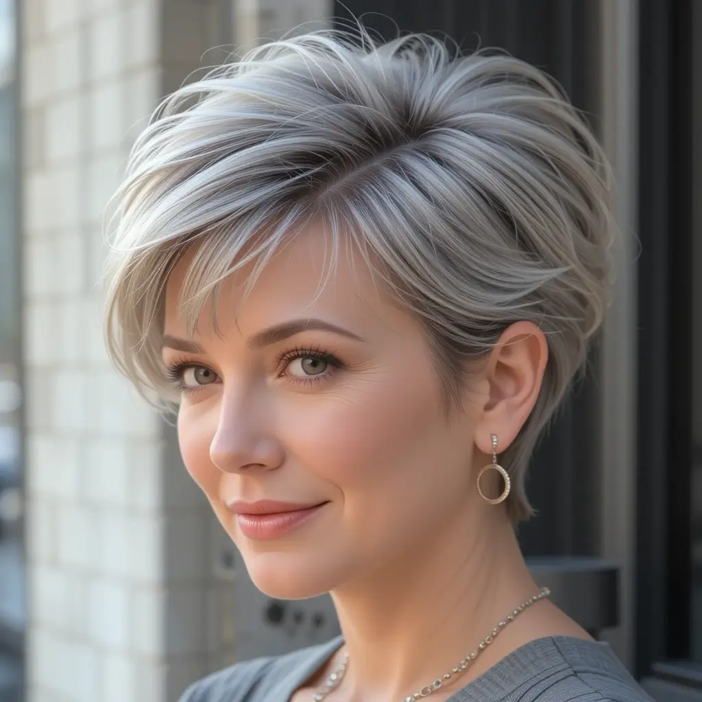 Feathered Cut with Volume