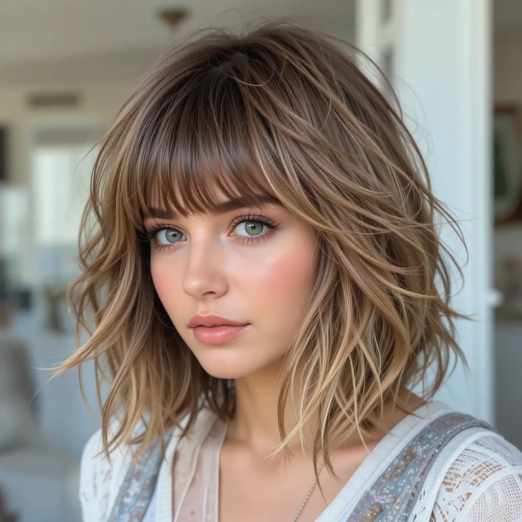Feathered Shag with Fringe