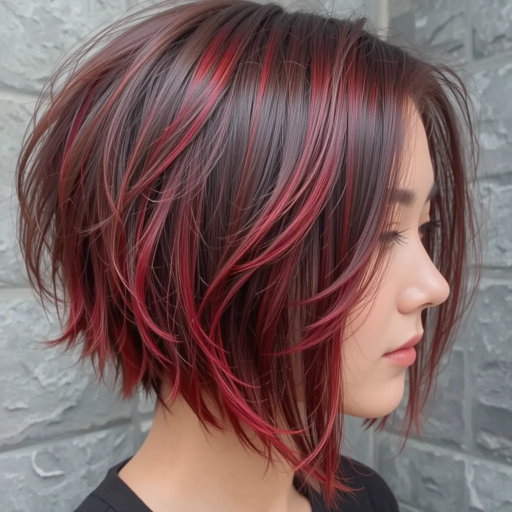 Fire Red Peekaboo Underlayers