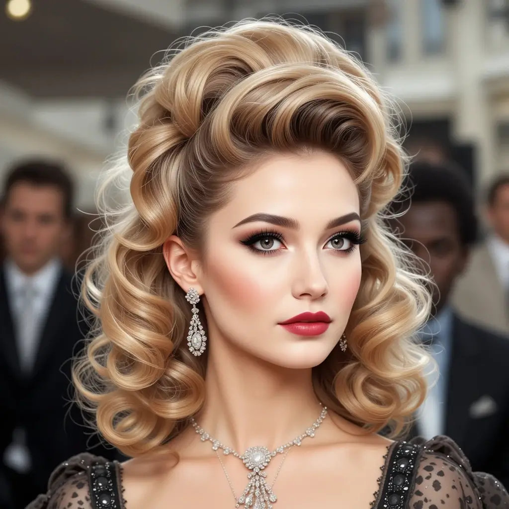 Half-Up Bouffant