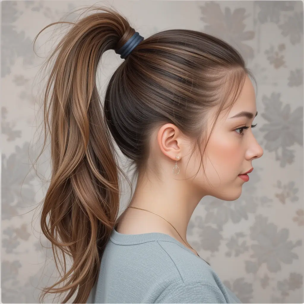 . High Ponytail