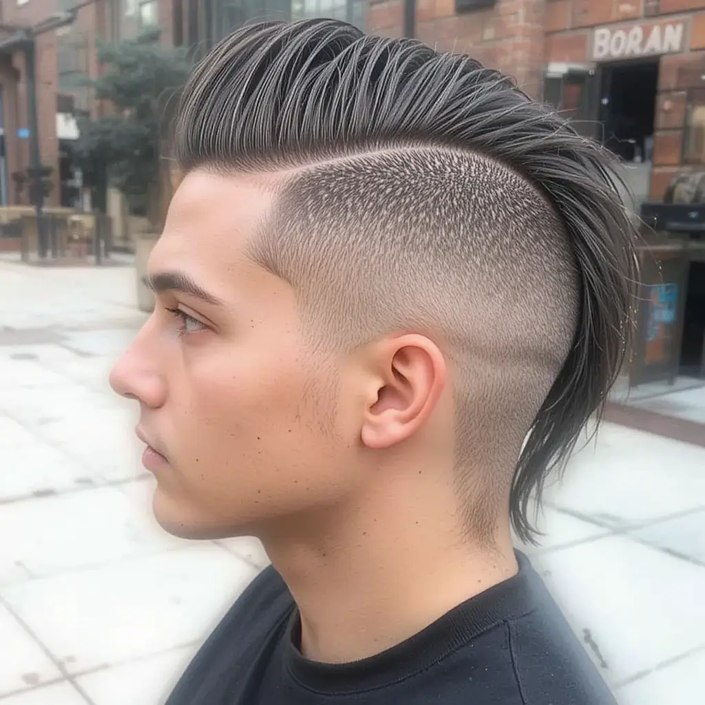 High Skin Fade Mullet