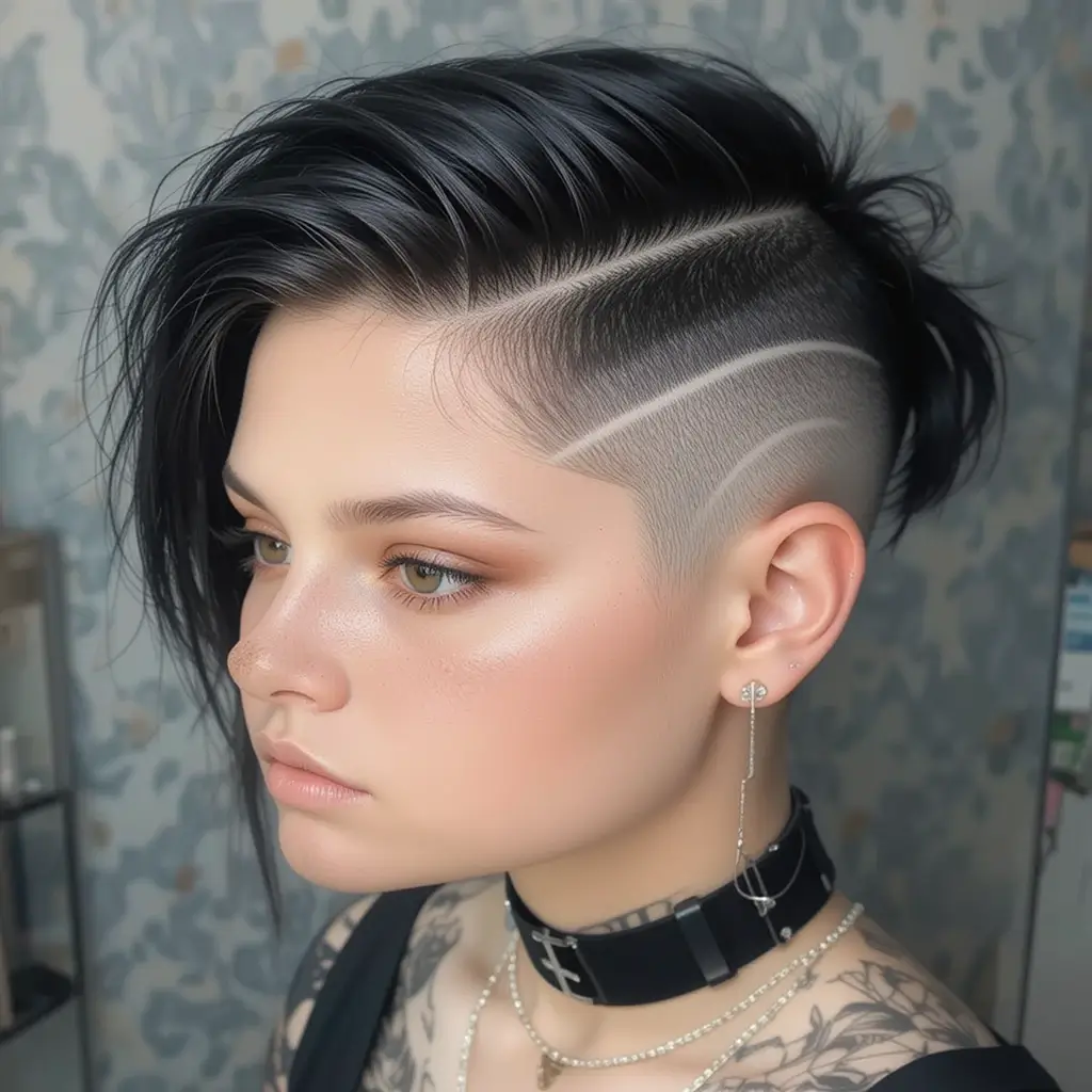 Home Haircut with Side Shave