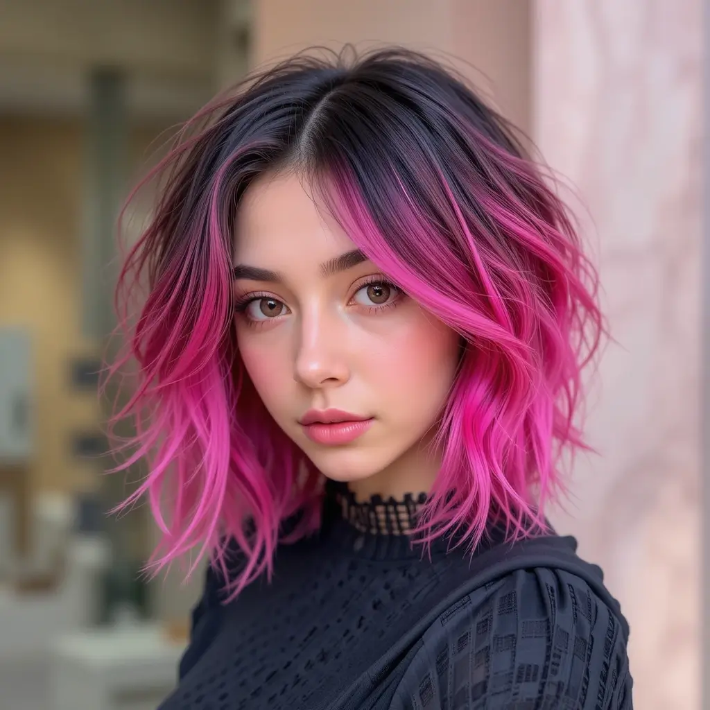 Hot Pink Peekaboo Under Layers