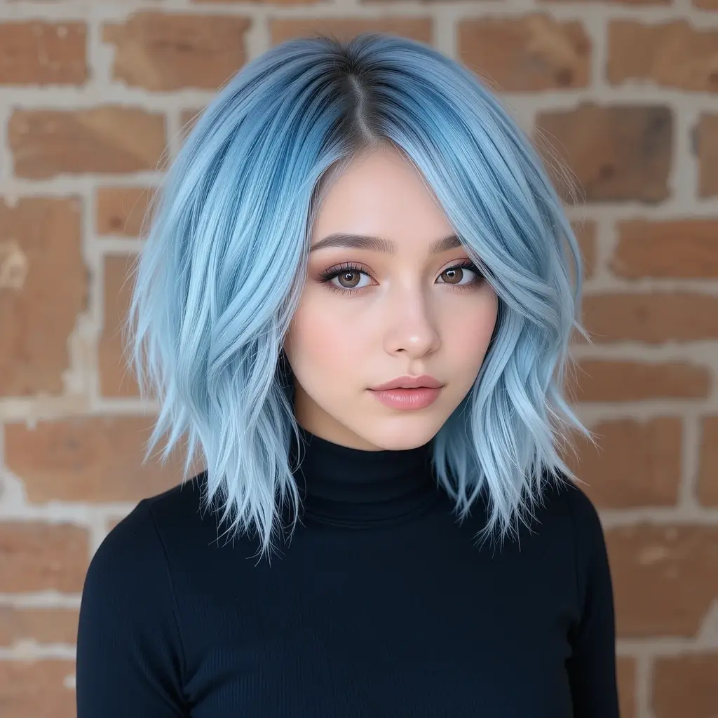 Icy Blue Peekaboo for a Cool Touch