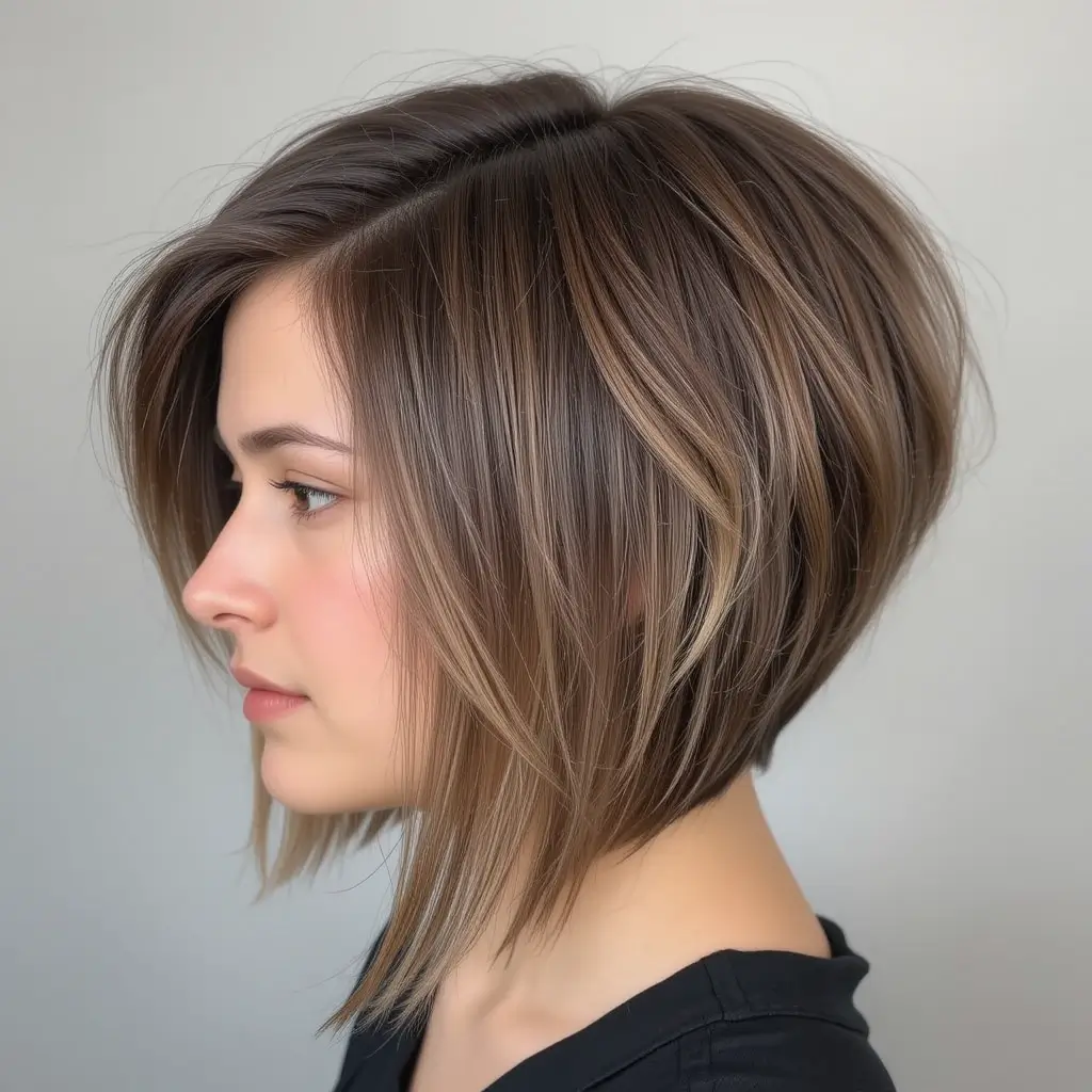 Inverted Bob with Volume at the Crown