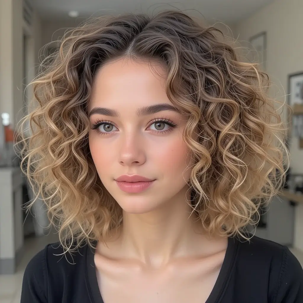Kitty Cut for Curly Hair