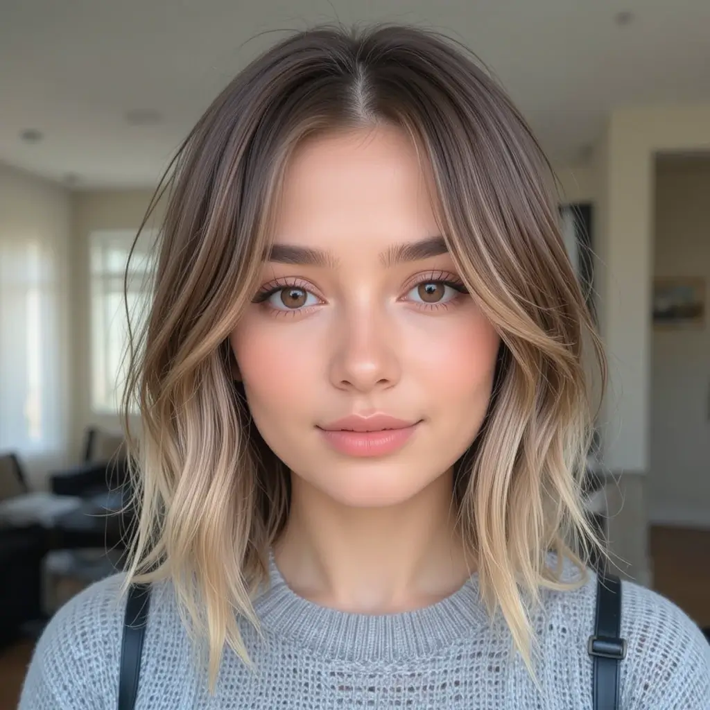  Kitty Cut with Middle Part