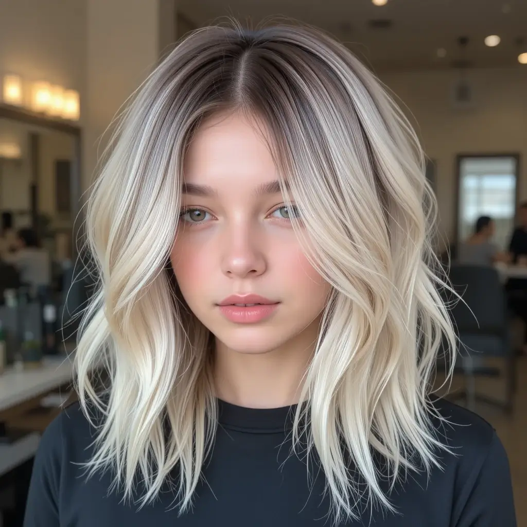 Light Blonde with Chocolate Brown Underdye
