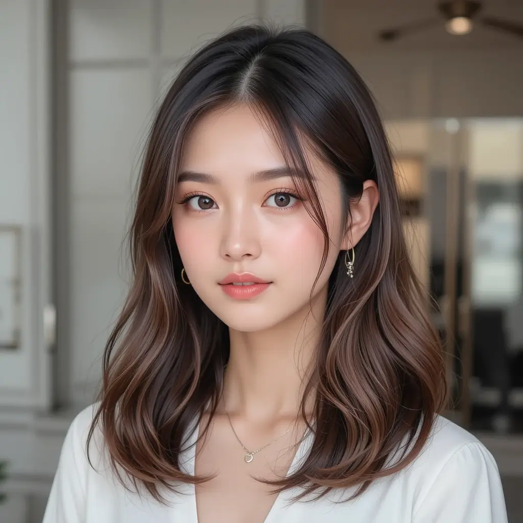 Long Hair with Face-Framing Layers