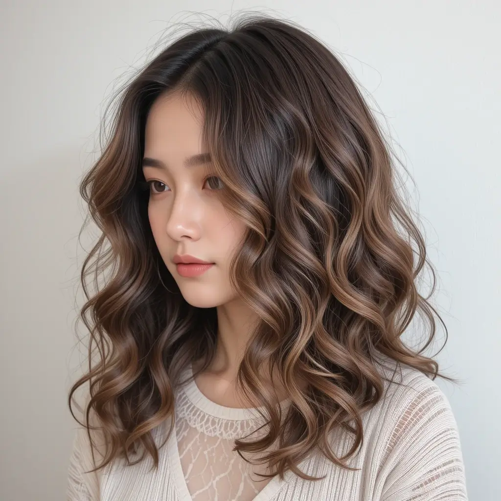 Long Hair with S-Curl Perm
