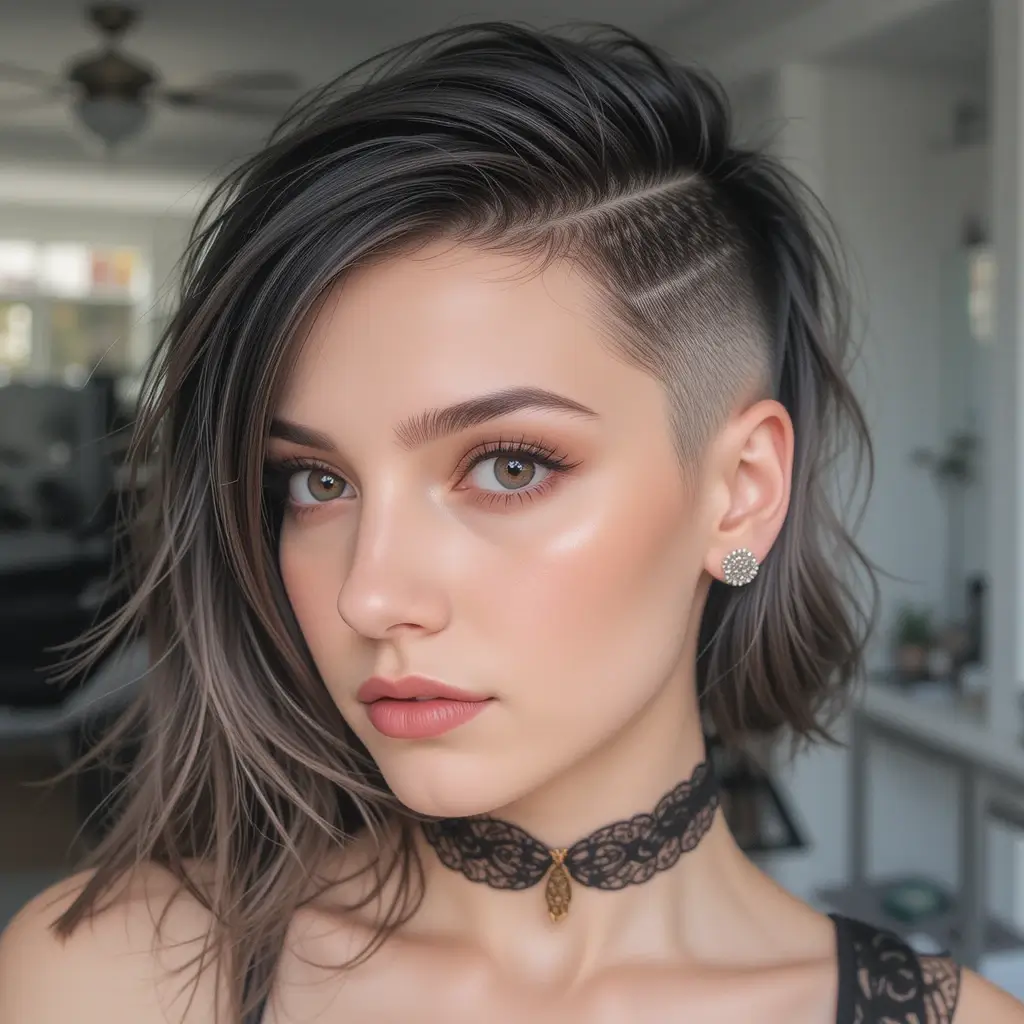 Long Pixie Bob with Undercut