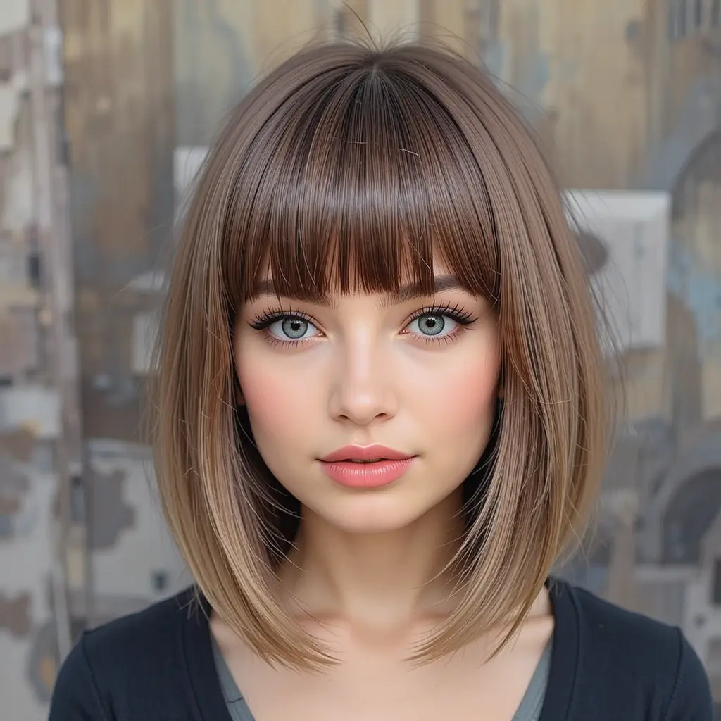 Long Shag with Tapered Bangs