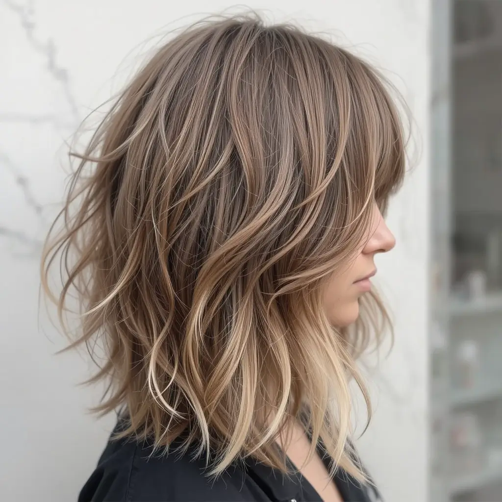 Long Shag with Toned Highlights