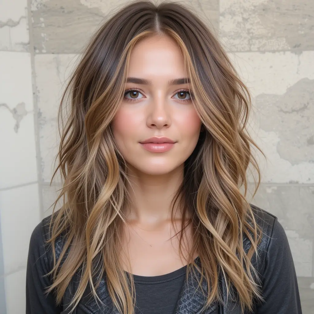 Long Shag with Tousled Layers