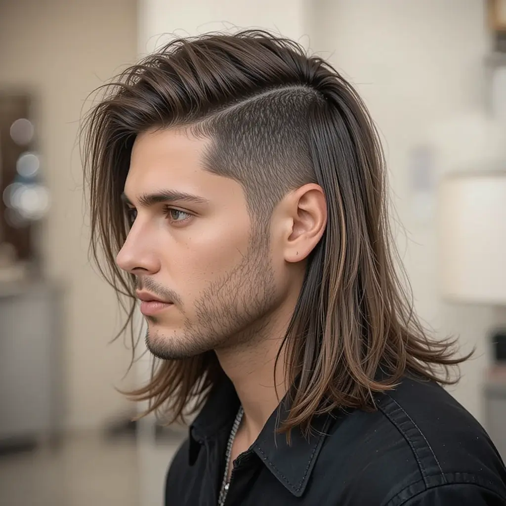 Long Wolf Cut for Men