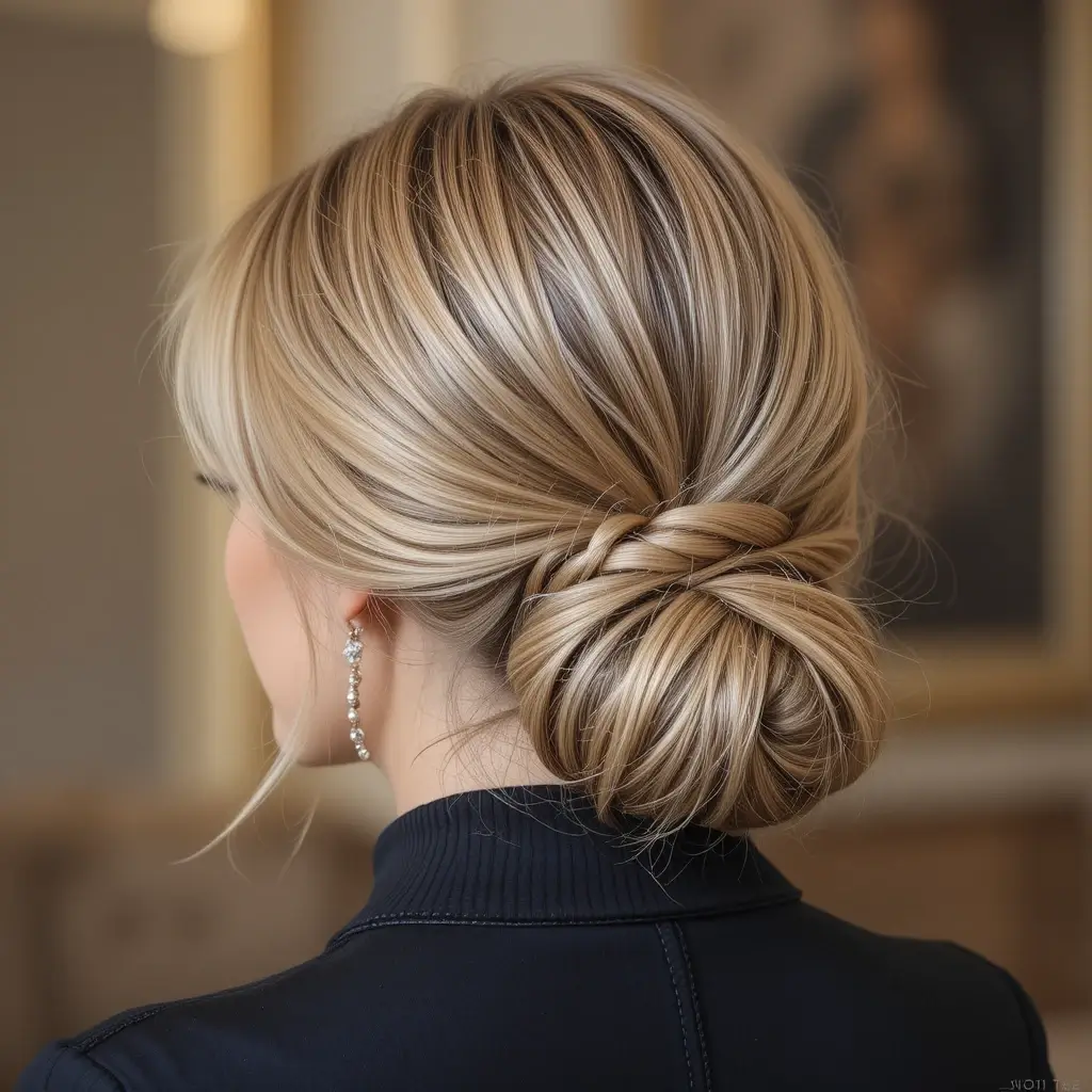  Low Chignon Bun