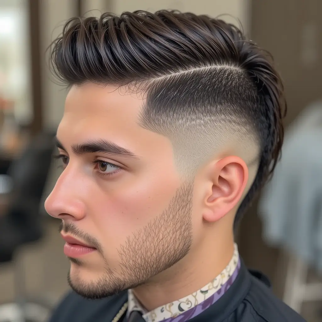Low Taper Fade Mullet