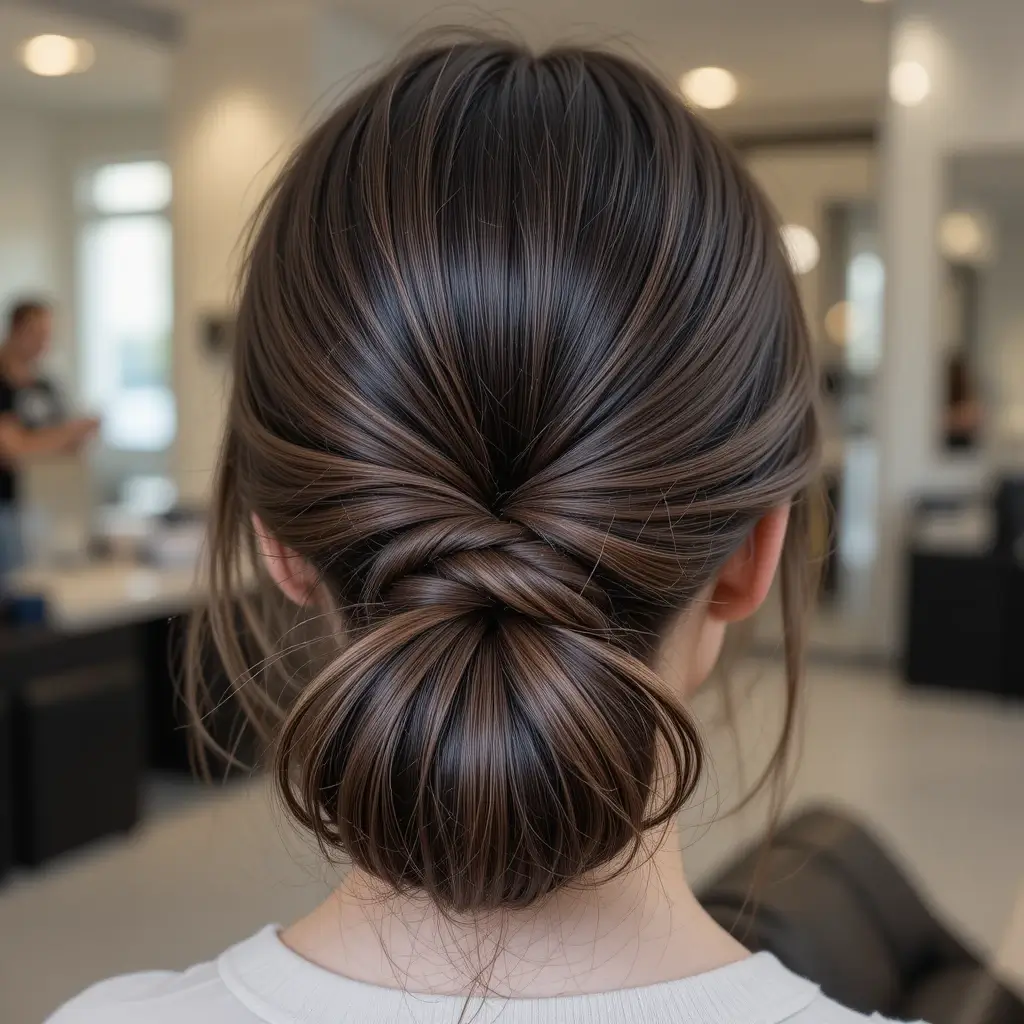 Low Twisted Ponytail