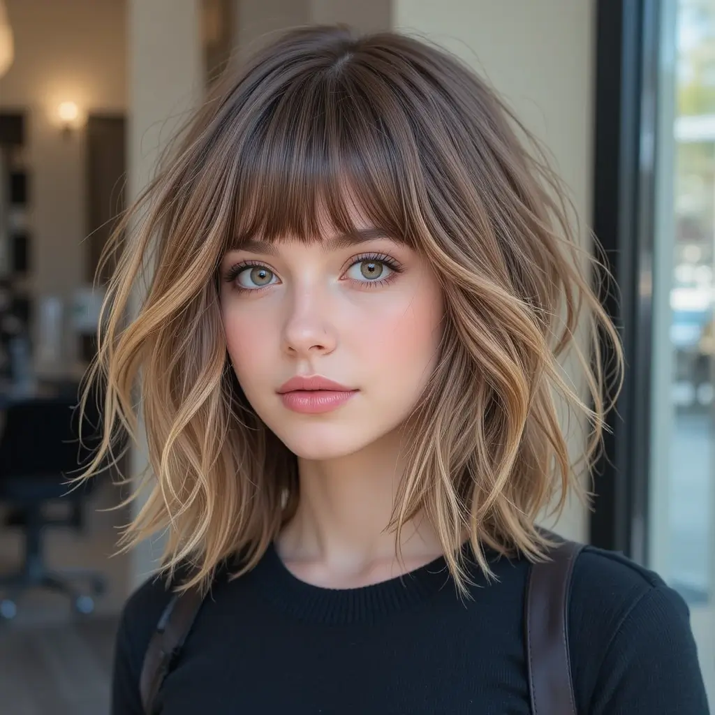 Medium Shag with Air-Dried Texture