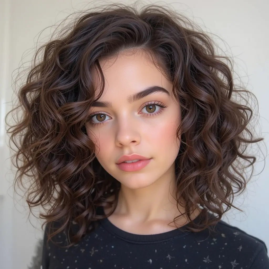 Medium Shag with Soft Curls