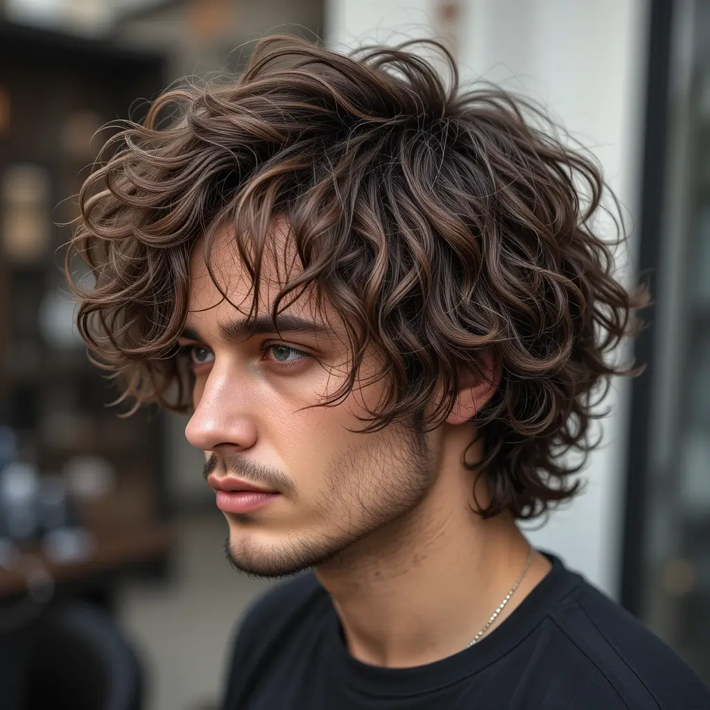 Messy Curly Shag